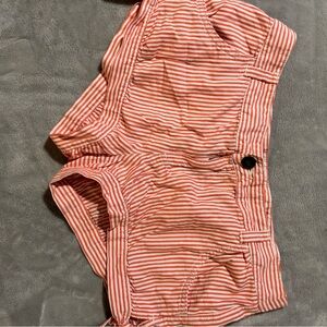 Aerie Pink Striped Women Shorts